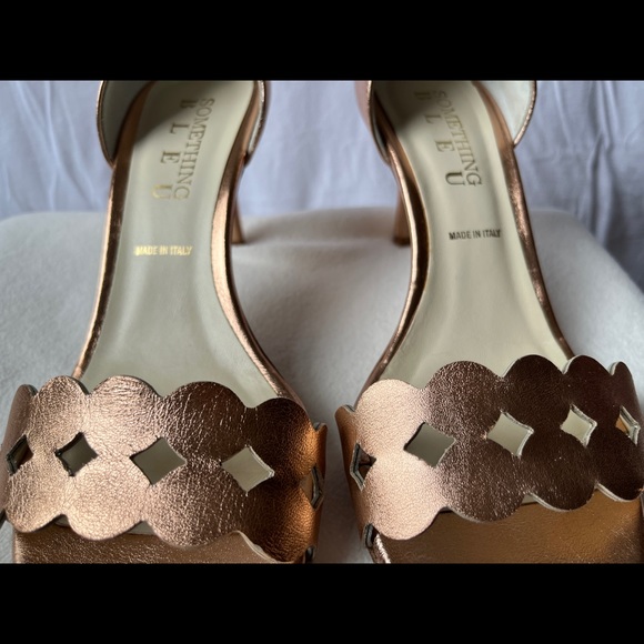 Something Bleu Catherine Rose Gold Metallic Pump size 8.5 - Picture 3 of 8